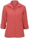 Ladies' Lightweight Open Neck Poplin Blouse - CR-5040-cornerstone