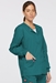 Unisex EDS Signature Snap Front Scrub Jacket - Teal - 86306-TLWZ-cornerstone