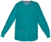 Unisex EDS Signature Snap Front Scrub Jacket - Teal - 86306-TLWZ-cornerstone