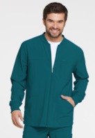 Mens Snap Front Warm-up Jacket - Caribbean 